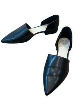 Vince Camuto Black Pointy Toe Flats